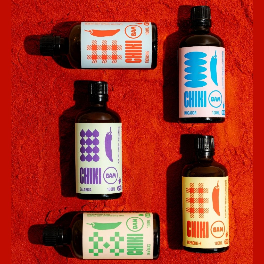 Chiki Bam Signature – coffret de 5 sauces piquantes bio