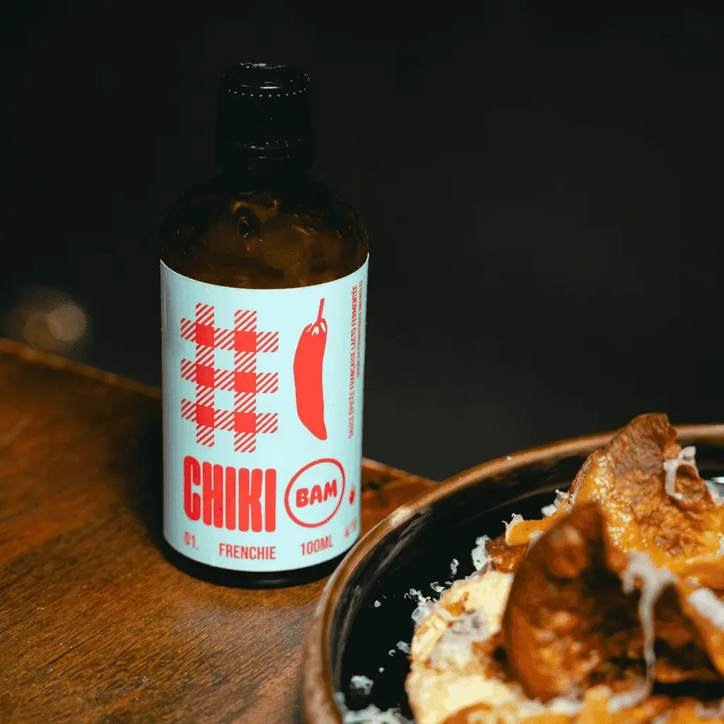 Frenchie Chiki Bam sauce piquante bio au habanero rouge carotte et patate douce